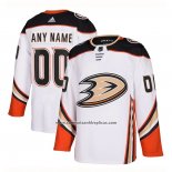 Camiseta Hockey Anaheim Ducks Segunda Personalizada 2020-21 Blanco