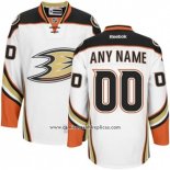 Camiseta Hockey Anaheim Ducks Segunda Personalizada Blanco