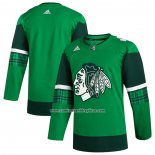 Camiseta Hockey Chicago Blackhawks 2023 St. Patrick's Day Autentico Verde