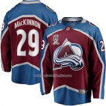 Camiseta Hockey Colorado Avalanche Nathan MacKinnon 2022 Stanley Cup Champions Breakaway Rojo