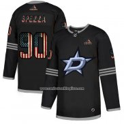 Camiseta Hockey Dallas Stars Jason Spezza 2020 USA Flag Negro