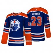 Camiseta Hockey Edmonton Oilers Ryan Spooner Alternato Autentico Azul