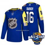 Camiseta Hockey Florida Panthers 16 Aleksander Barkov Azul 2018 All Star Autentico