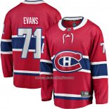 Camiseta Hockey Montreal Canadiens Jake Evans Primera Breakaway Rojo