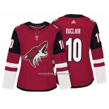 Camiseta Hockey Mujer Arizona Coyotes 10 Anthony Duclair Autentico Jugador Rojo