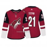 Camiseta Hockey Mujer Arizona Coyotes 21 Derek Stepan Autentico Jugador Rojo