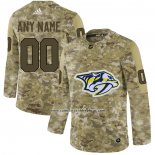 Camiseta Hockey Nashville Predators 2019 Personalizada Camuflaje