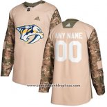 Camiseta Hockey Nashville Predators Camuflaje Autentico 2017 Veterans Day Stitched Personalizada