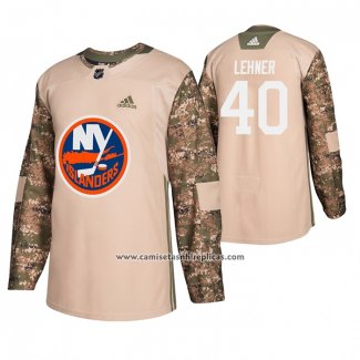 Camiseta Hockey New York Islanders Robin Lehner Veterans Day Camuflaje