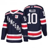 Camiseta Hockey New York Rangers 10 J.t. Miller Winter Classic Autentico 2018 Azul