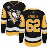 Camiseta Hockey Nino Pittsburgh Penguins 62 Carl Hagelin Negro 50 Anniversary Primera Premier