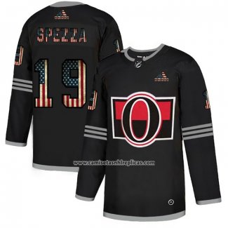 Camiseta Hockey Ottawa Senators Jason Spezza 2020 USA Flag Negro