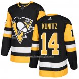 Camiseta Hockey Pittsburgh Penguins 14 Chris Kunitz Primera Autentico Negro