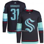 Camiseta Hockey Seattle Kraken Philipp Grubauer Primary Autentico Azul