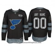 Camiseta Hockey St. Louis Blues Personalizada Negro