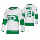 Camiseta Hockey Toronto St. Patricks Mitch Marner Road Blanco