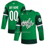 Camiseta Hockey Washington Capitals 2023 St. Patrick's Day Autentico Personalizada Verde