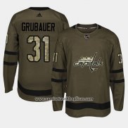 Camiseta Hockey Washington Capitals Philipp Grubauer Camuflaje Salute To Service