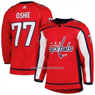 Camiseta Hockey Washington Capitals TJ Oshie Primera Autentico Rojo