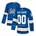 Camiseta Hockey Winnipeg Jets Alterno Personalizada Azul