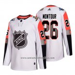 Camiseta Hockey Anaheim Ducks Brandon Montour 2018 All Star Blanco