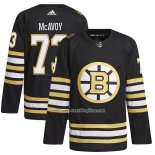 Camiseta Hockey Boston Bruins Charlie McAvoy Primegreen Autentico Pro Negro