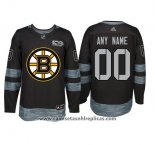 Camiseta Hockey Boston Bruins Segunda Personalizada Negro