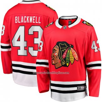 Camiseta Hockey Chicago Blackhawks Colin Blackwell Primera Breakaway Rojo