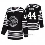 Camiseta Hockey Chicago Blackhawks Jan Rutta Winter Classic Negro