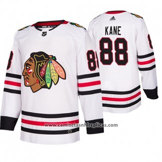 Camiseta Hockey Chicago Blackhawks Patrick Kane Segunda Autentico Jugador Blanco