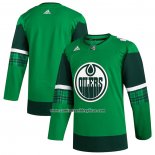 Camiseta Hockey Edmonton Oilers 2023 St. Patrick's Day Autentico Verde