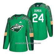 Camiseta Hockey Minnesota Wild Matt Dumba 2018 St. Patrick's Day Verde