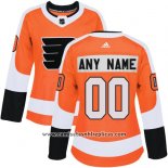 Camiseta Hockey Mujer Philadelphia Flyers Primera Personalizada Naranja