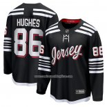 Camiseta Hockey New Jersey Devils Jack Hughes Alterno Premier Breakaway Negro