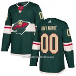 Camiseta Hockey Nino Minnesota Wild Primera Personalizada Verde