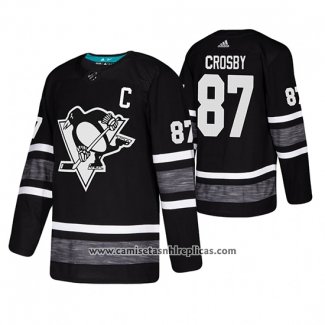 Camiseta Hockey Pittsburgh Penguins Sidney Crosby 2019 All Star Negro2