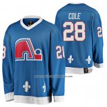 Camiseta Hockey Quebec Nordiques Ian Cole Heritage Vintage Replica Azul