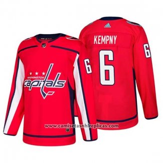 Camiseta Hockey Washington Capitals Michal Kempny Primera Autentico Jugador Rojo