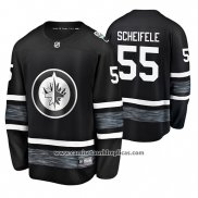 Camiseta Hockey Winnipeg Jets Mark Scheifele 2019 All Star Negro