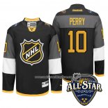 Camiseta Hockey Anaheim Ducks 10 Corey Perry 2016 All Star Negro