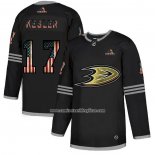 Camiseta Hockey Anaheim Ducks Ryan Kesler 2020 USA Flag Negro