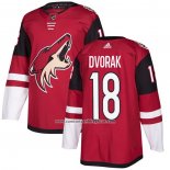 Camiseta Hockey Arizona Coyotes 18 Christian Dvorak Autentico Classic Rojo