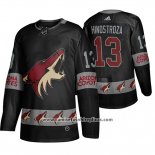 Camiseta Hockey Arizona Coyotes Vinnie Hinostroza Breakaway Negro