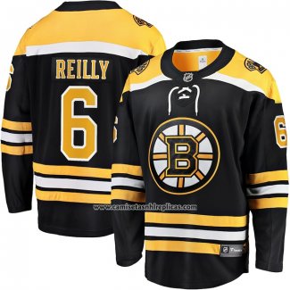 Camiseta Hockey Boston Bruins Mike Reilly Primera Breakaway Replica 2017-18 Negro