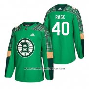 Camiseta Hockey Boston Bruins Tuukka Rask 2018 St. Patrick's Day Verde