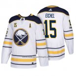 Camiseta Hockey Buffalo Sabres 15 Jack Eichel 2018 New Season Team Road Blanco