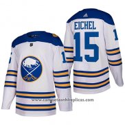 Camiseta Hockey Buffalo Sabres 15 Jack Eichel Blanco Autentico Stitched