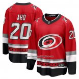 Camiseta Hockey Carolina Hurricanes Sebastian Aho 25th Anniversary Premier Breakaway Rojo