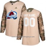 Camiseta Hockey Colorado Avalanche Autentico 2017 Veterans Day Stitched Personalizada Camuflaje