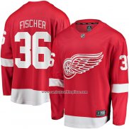 Camiseta Hockey Detroit Red Wings Christian Fischer Primera Breakaway Rojo